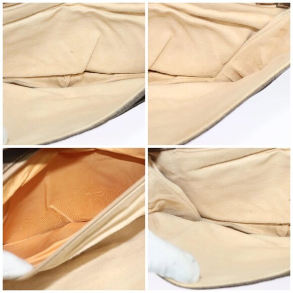 GUCCI GG Supreme Shoulder Bag PVC Beige Gold Auth th6212 - Picture 15 of 16